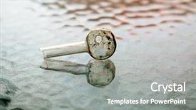  Presentation with abuse - Audience pleasing PPT theme consisting of drugs - crystal meth pipe a glass backdrop and a gray colored foreground
