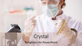  Presentation with drug poison - Slide deck consisting of drugs - male scientist extracting poison background and a soft green colored foreground