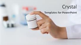  Presentation with medicine - Slide deck consisting of drugs - medicine healthcare and people concept background and a light gray colored foreground