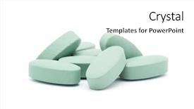  Presentation with pills - Presentation theme having drugs - pills isolated on white background background and a white colored foreground
