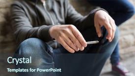  Presentation with substance abuse - Audience pleasing slide deck consisting of drugs - substance abuse addiction people backdrop and a tawny brown colored foreground