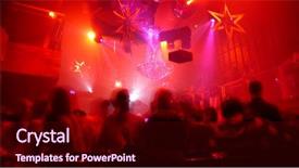  Presentation with drugs alcohol - Colorful PPT layouts enhanced with drugs alcohol - nightclub scene with christmas decor backdrop and a wine colored foreground