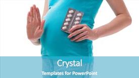  Presentation with drugs family - Audience pleasing slide set consisting of family drugs - pregnant woman isolated on white backdrop and a teal colored foreground