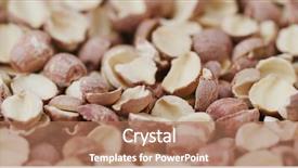  Presentation with seed - Slides having drugs brain - dried lotus seed background and a coral colored foreground