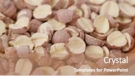  Presentation with soybean seed soy field seeding - Cool new presentation theme with drugs brain - pile of dried lotus seed backdrop and a coral colored foreground