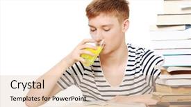  Presentation with supplement - Audience pleasing PPT theme consisting of drugs brain - student drink diet supplement while backdrop and a  colored foreground