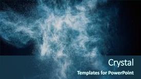  Presentation with black and blue - Beautiful slides featuring drugs explosion - blue powder exploding isolated backdrop and a ocean colored foreground