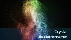  Presentation with powder - Amazing slides having drugs explosion - colourful powder exploding isolated backdrop and a  colored foreground