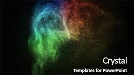  Presentation with black powder explosion the particles - Audience pleasing slides consisting of drugs explosion - colourful powder exploding isolated backdrop and a  colored foreground