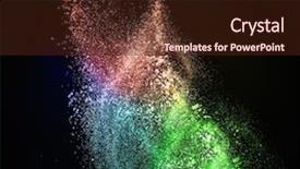  Presentation with powder - Beautiful slide set featuring drugs explosion - colourful powder exploding isolated backdrop and a  colored foreground