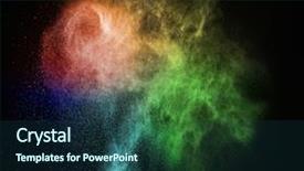  Presentation with black powder explosion the particles - Cool new presentation theme with drugs explosion - colourful powder exploding isolated backdrop and a  colored foreground