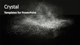  Presentation with black white - Colorful PPT theme enhanced with drugs explosion - white powder exploding isolated backdrop and a dark gray colored foreground