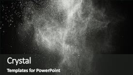  Presentation with powder - PPT theme featuring drugs explosion - white powder exploding isolated background and a  colored foreground