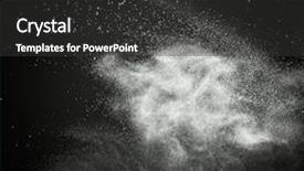  Presentation with powder - Audience pleasing presentation theme consisting of drugs explosion - white powder exploding isolated backdrop and a dark gray colored foreground