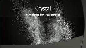  Presentation with powder - Presentation theme enhanced with drugs explosion - white powder exploding isolated background and a dark gray colored foreground