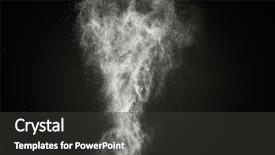  Presentation with agriculture black and white cow - Cool new presentation theme with drugs explosion - white powder exploding isolated backdrop and a dark gray colored foreground