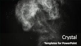  Presentation with white dna black - Presentation theme with drugs explosion - white powder exploding isolated background and a  colored foreground