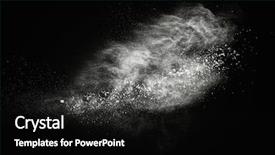  Presentation with powder - Amazing PPT theme having drugs explosion - white powder exploding isolated backdrop and a black colored foreground
