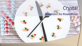  Presentation with drug interaction - Beautiful slide deck featuring food drug interaction - medication schedule and meals conceptual backdrop and a lemonade colored foreground