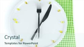  Presentation with drug interaction - Amazing slide deck having food drug interaction - medication schedule and meals conceptual backdrop and a sky blue colored foreground