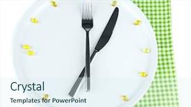  Presentation with meals - PPT theme enhanced with food drug interaction - medication schedule and meals conceptual background and a sky blue colored foreground