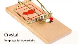  Presentation with free - Amazing PPT theme having drugs free - mousetrap and pill isolated backdrop and a lemonade colored foreground