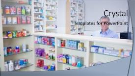  Presentation with hospital pharmacy - Presentation featuring drugs in the pharmacy background and a lemonade colored foreground