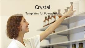  Presentation with pharmacist - Colorful slide deck enhanced with pharmaceutical formulations - pharmacist putting drug bottle backdrop and a lemonade colored foreground