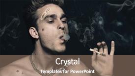  Presentation with antisocial - Slides featuring drugs law - antisocial behavior bad habits portrait background and a coral colored foreground