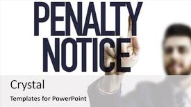  Presentation with penalty - Slide deck enhanced with drugs law - business man pointing the text background and a white colored foreground