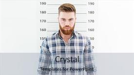  Presentation with law - PPT layouts consisting of drugs law - mugshot of a handsome man background and a light gray colored foreground