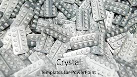  Presentation with pharmacy tablet - PPT theme consisting of drugs manufacturing - medicine pharmacy tablet and pills background and a light gray colored foreground