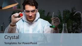  Presentation with drug - Beautiful PPT theme featuring drugs pharmacology - medicine drug researcher working backdrop and a light blue colored foreground