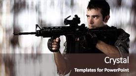  Presentation with drugs - PPT theme having drugs power points - portrait of a young soldier background and a tawny brown colored foreground