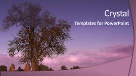  Presentation with black woman - Presentation theme enhanced with druid - black caped woman visiting background and a violet colored foreground