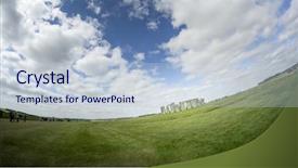  Presentation with stonehenge - Amazing presentation having druid - image of the stonehenge backdrop and a lemonade colored foreground