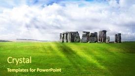  Presentation with shining - Cool new theme with druid - sun is shining backdrop and a tawny brown colored foreground