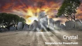  Presentation with italy - Cool new theme with druid - tomb of the gigants tomba backdrop and a gray colored foreground