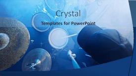  Presentation with stage - Slides having drummer-plays-on-a-dark background and a light blue colored foreground