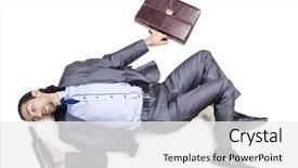  Presentation with anti drunk driving - Colorful presentation design enhanced with drunk businessman on the floor backdrop and a  colored foreground