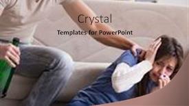  Presentation with domestic violence - Cool new presentation theme with drunk-husband-abusing-wife backdrop and a coral colored foreground