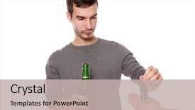  Presentation with car key - Presentation having don't drink and drive background and a mint green colored foreground