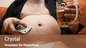  Presentation with beer - Amazing slide deck having drunk people - overweight man sitting backdrop and a red colored foreground