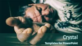  Presentation with dead egret birds lying - Theme with drunk sick or dead man background and a ocean colored foreground