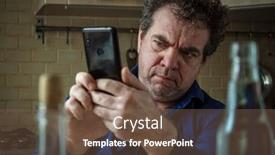  Presentation with drug and alcohol - Slide deck consisting of drunk-surprised-man background and a tawny brown colored foreground