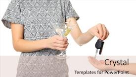  Presentation with anti drunk driving - Amazing presentation theme having don't drink and drive backdrop and a lemonade colored foreground