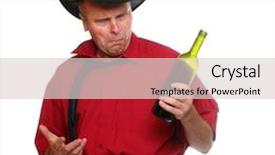  Presentation with cowboy hat - Cool new presentation theme with business slick - drunken manager with traditional cowboy's backdrop and a lemonade colored foreground