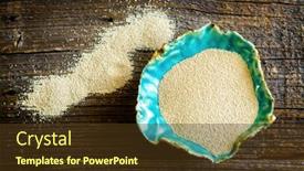  Presentation with yeast - Beautiful presentation featuring dry-active-yeast-such-dry backdrop and a tawny brown colored foreground