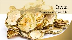  Presentation with bitter melon - Cool new slide deck with dry bitter melon backdrop and a blonde colored foreground