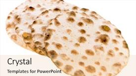  Presentation with dry - Colorful PPT layouts enhanced with dry bread round wheat isolated on a white background backdrop and a lemonade colored foreground